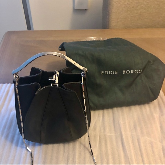 EDDIE BORGO - Pepper Mini Pochette Jet Leather New - Picture 2 of 10